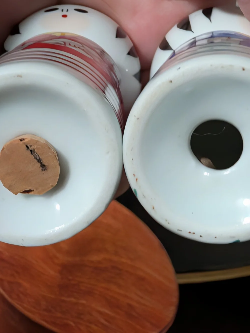Vintage Kokeshi Doll Salt & Pepper Shakers